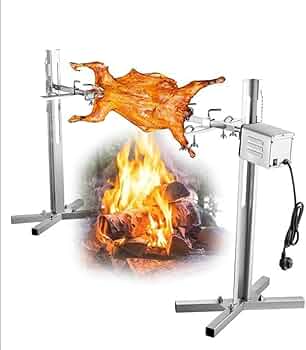 Amazon | Acnivko肉焼き機 回転、回転型 丸焼き機 70KG電気